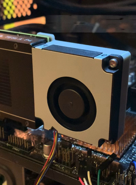 NVIDIA Tesla P4 M4 T4 A2显卡改装主动涡轮散热风扇 静音4线PWM