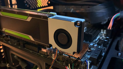 NVIDIA Tesla P4 M4 T4 显卡改装主动涡轮散热风扇 静音4线PWM