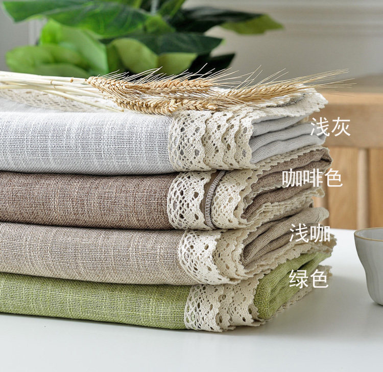 新品棉麻桌布布艺田园简约现代