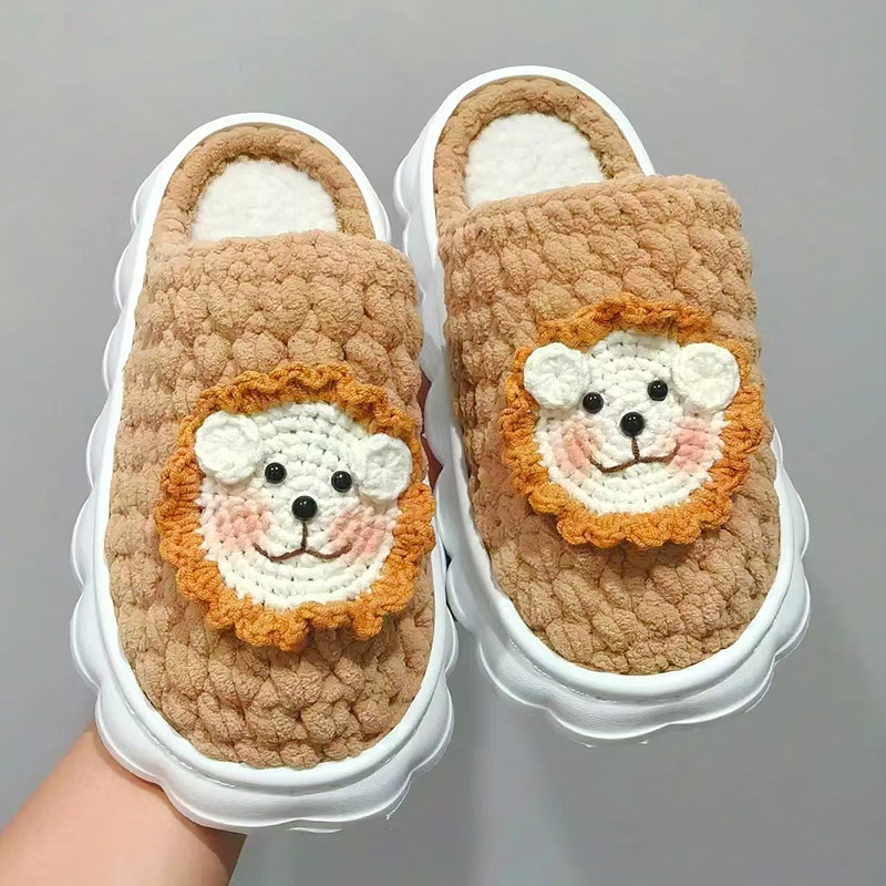 包头防滑情侣居家手工拖鞋