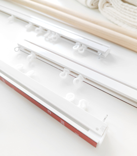 粘贴式轨道窗帘门帘免打孔自粘纳米静音滑轨升级加厚可拉动遮挡帘