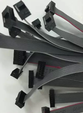 1.27MMFC8P10P12P14P20P26P30P34P40P80P双头成品线0.635MM排线