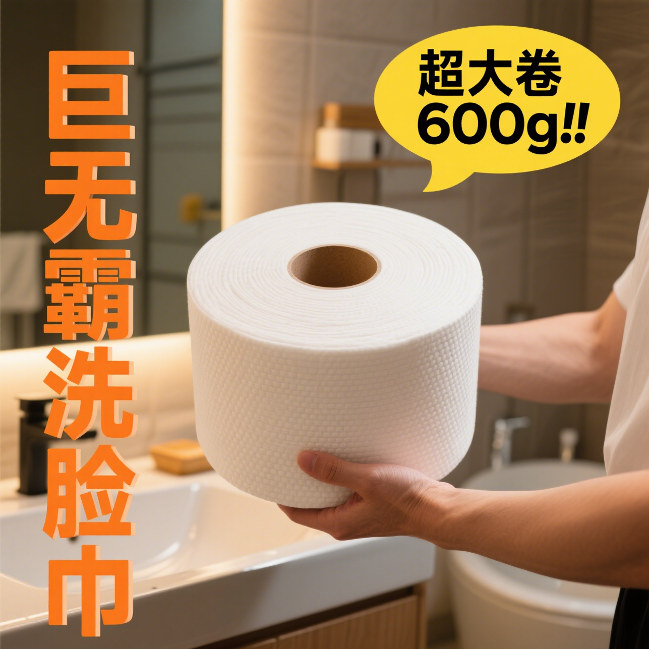纯棉大卷一次性加厚洁面巾