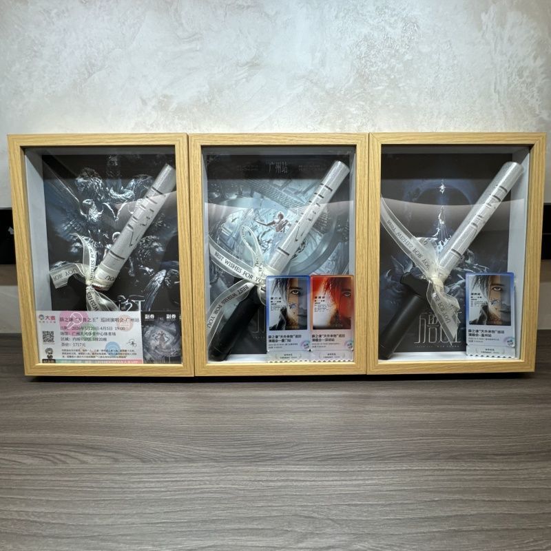 薛之谦万兽之王演唱会纪念相框荧光棒收纳展示盒装饰品摆台透明框