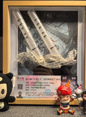 【薛之谦】万兽之王演唱会荧光棒收纳相框展示盒装饰摆台DIY透明