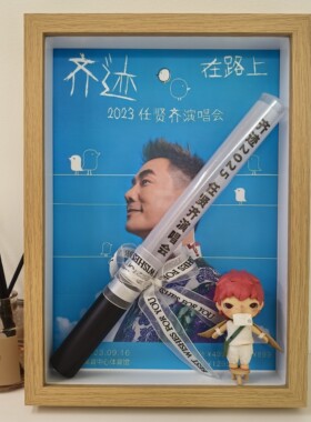 任贤齐荧光棒收纳相框展示盒装饰摆台定制摆件演唱会纪念周边礼物