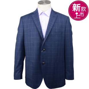 羊毛料格子休闲西服正装 Firs杉杉 男士 FXC317118 品牌新款 厚单西装