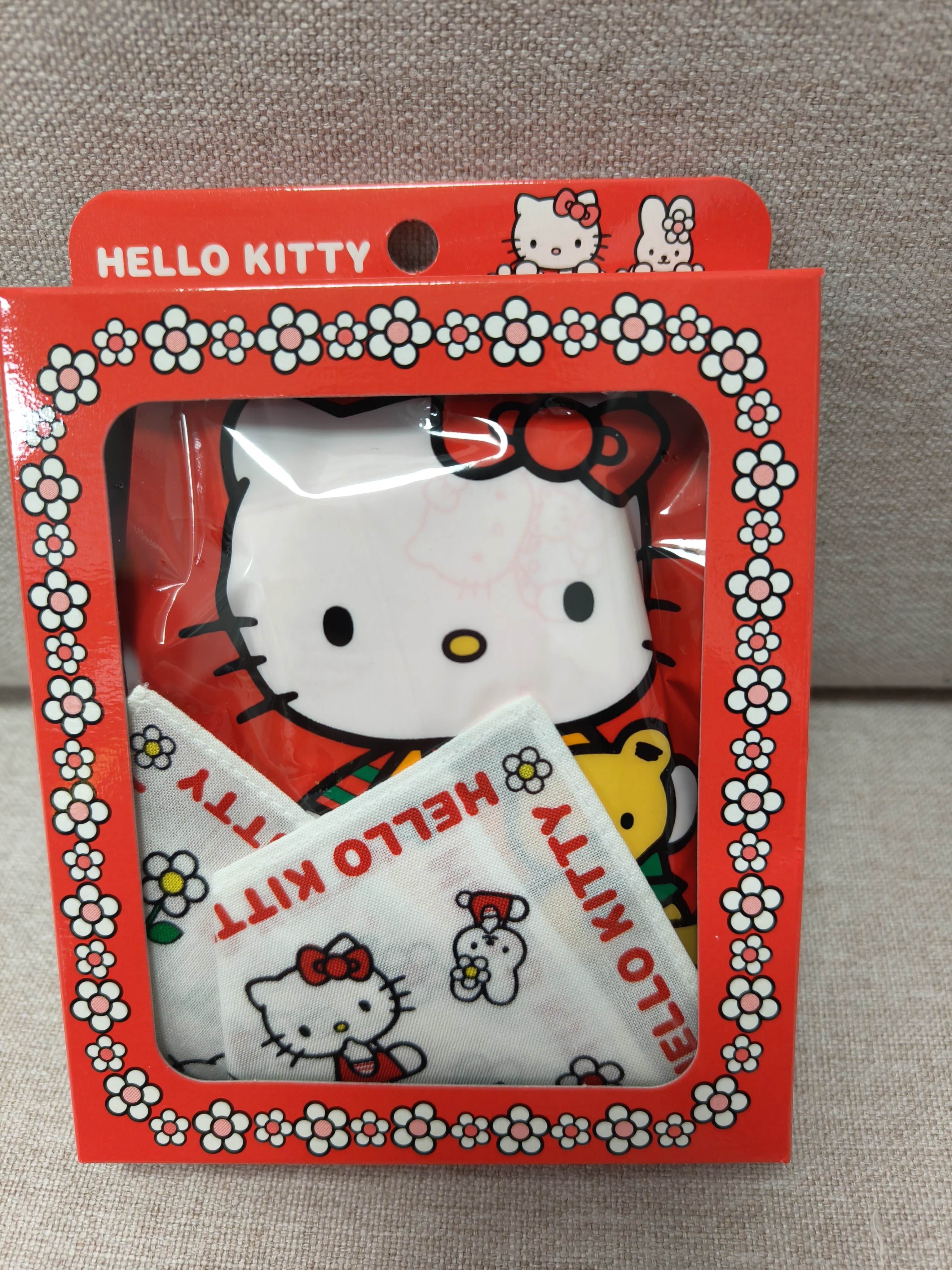 Hellokitty中古稀有1999年绝版一手帕二纸巾套装