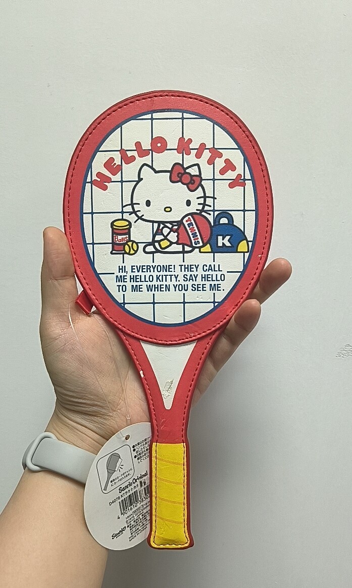 Hellokitty稀有2018年网球形状收纳包状态不好