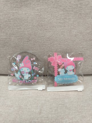 Hellokitty中古稀有2012年红头美乐蒂PVC收纳小包，带胶带。全新