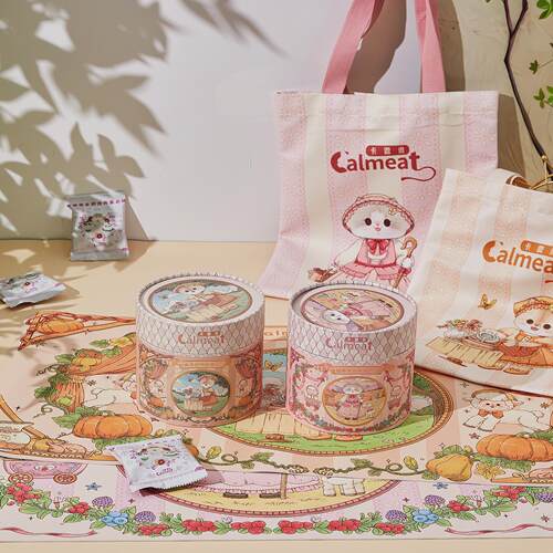 【赠送两包零食试吃】新品零食冻干周边防水PU餐垫细绒双面帆布包