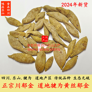 黄丝郁金干品 犍为金丝郁金整个 四川郁金 乐山农户直销 道地药材