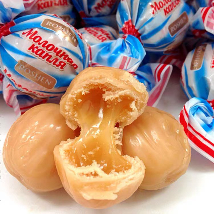 乌克兰进口滴滴香牛奶味夹心结婚俄罗斯喜糖婚庆年货