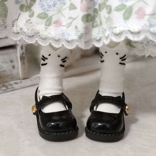 猫咪堆堆袜日系bjd6分袜子可爱耳朵Ob22/azone/矮胖体猫咪袜六分