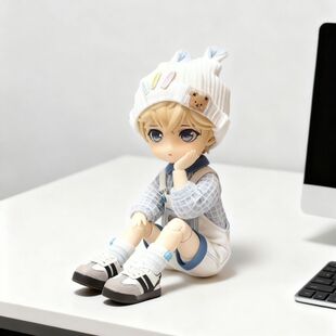 O.b.11娃衣蓝色可爱小熊背带裤套装BJD娃娃12分bjd素体配饰GSC穿