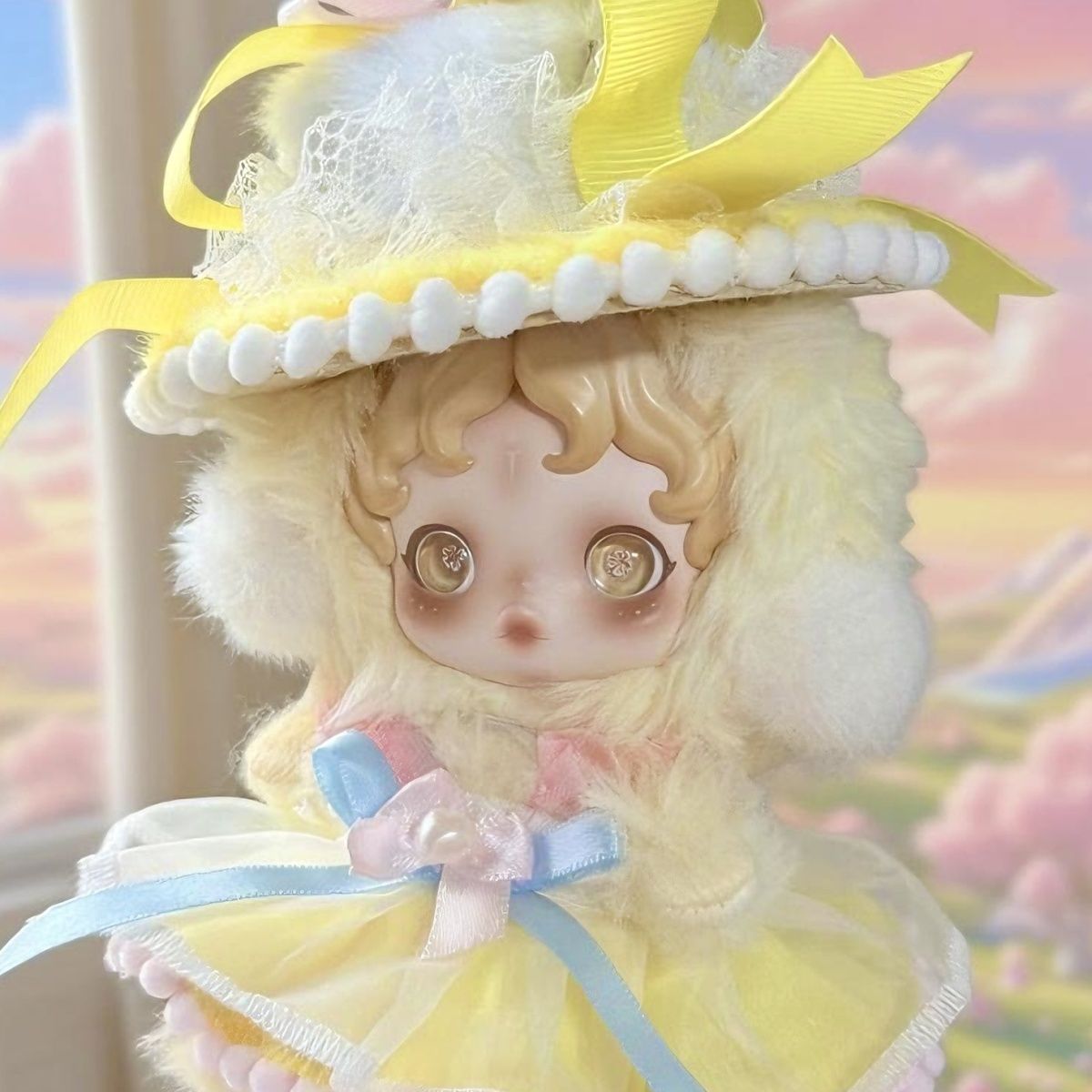 泡泡玛特娃衣冬日乐章sp光织园裙子绽染漫煦娃衣爆款正版奶黄裙