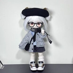 羊春三月bjd娃衣普六小六矮胖六三分体bjd学院风娃衣套装赤木六分