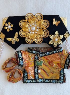 17cmLa布布新中式古风旗袍格格装旗头国风公仔衣服古风娃衣一三代