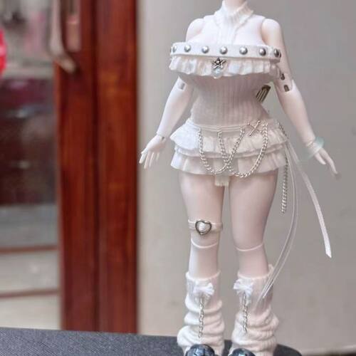 米甜四特六娃衣白色辣妹挂脖裙套装混合天使Azone/ob22风月千年