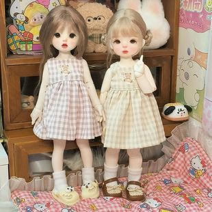 bjd六分娃衣手作自制6分裙子袜子套装可爱夏日高颜值手工便宜平价