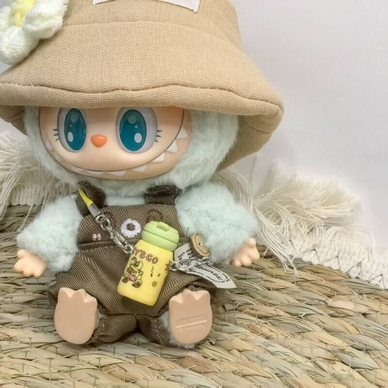 仅衣服] 一二代Labubu衣服挂件拉布布坐坐派对娃衣修狗背带裤套装