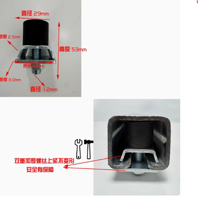 重型滑轨吊轮止摆器门挡