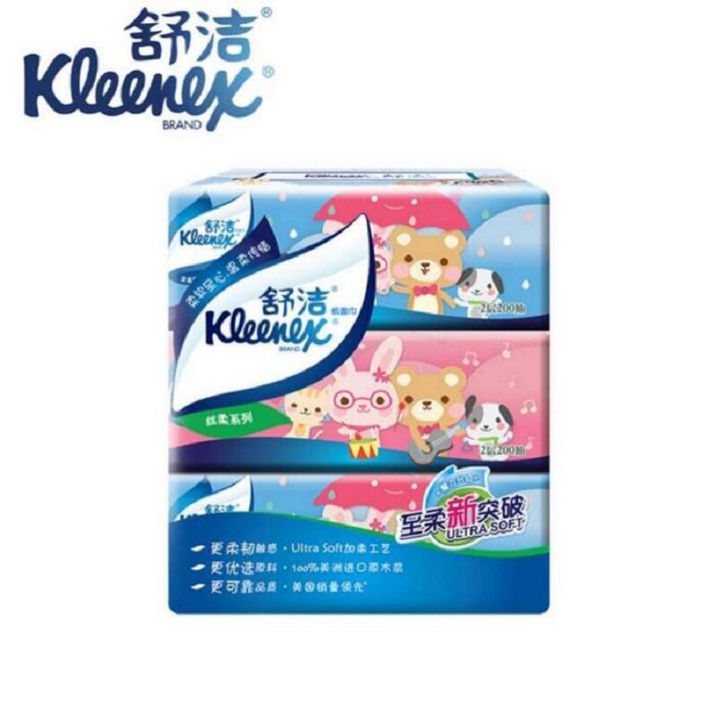 舒洁卡通系列抽取式餐巾纸面纸