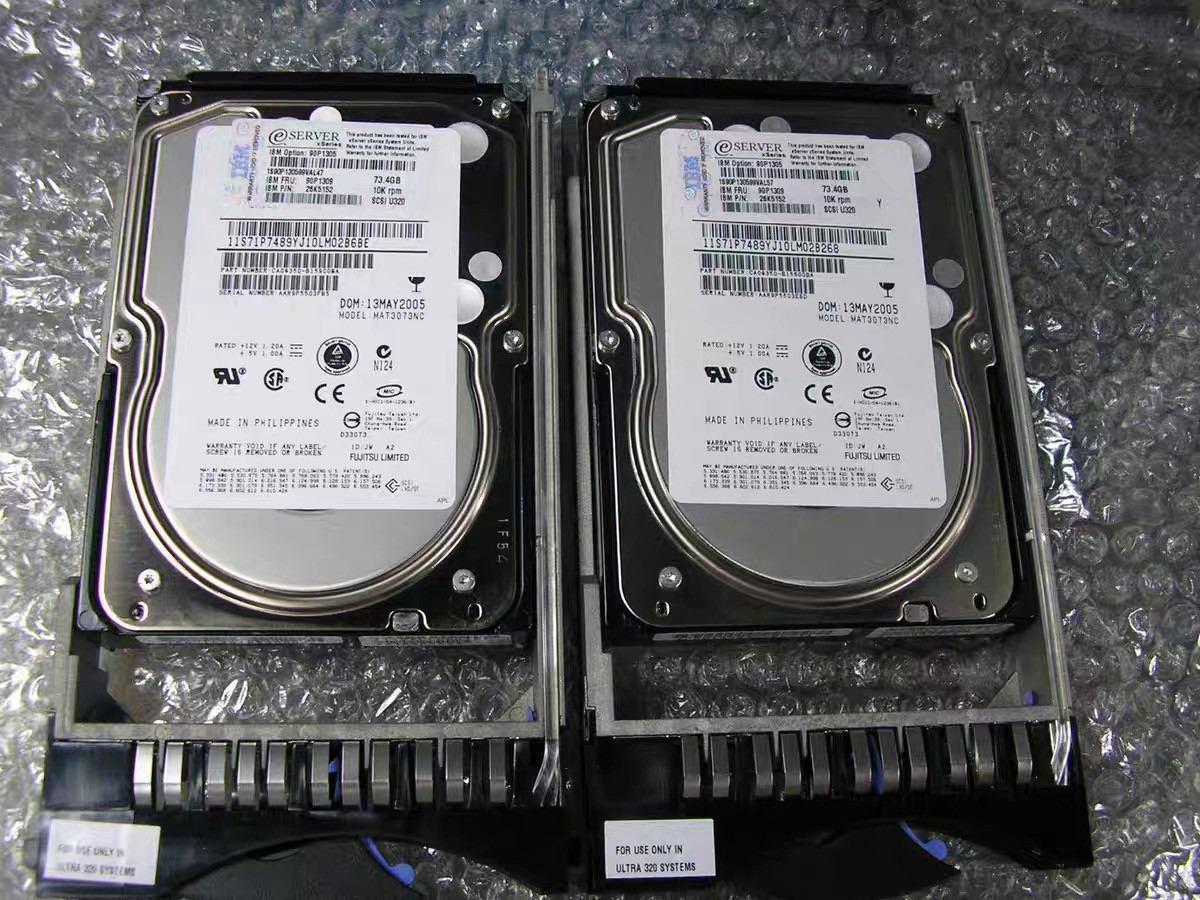 IBM73G 10K SCSI 3.5服务器硬盘 90P1309 090P1309 X346 SCSI硬盘