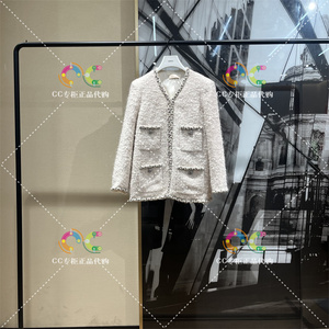 欧时力1TY4041510专柜正品2023年冬季新款小香风外套马海毛3490