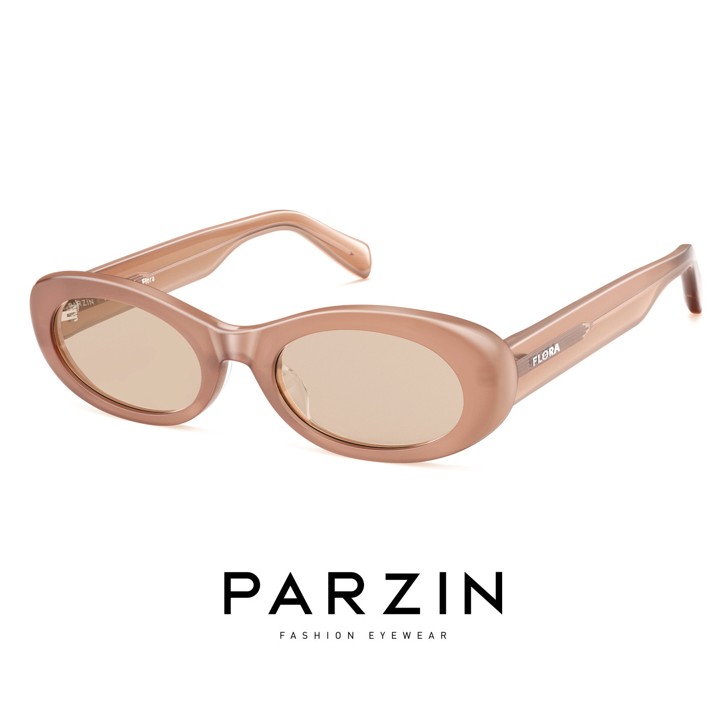 帕森Flora墨镜女多巴胺粉色椭圆框板材防紫外线潮搭太阳镜PZ7