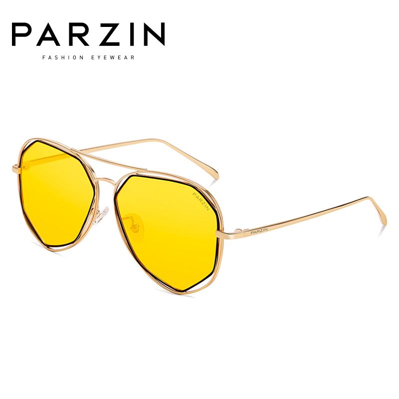 帕森太阳眼镜女迷幻浅色金属不规则时尚多边形彩色镜片潮墨镜8121