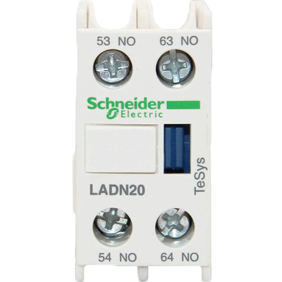 施耐德 LADN20C 交流接触器 正装辅助触头触点模块 2NO 两常开