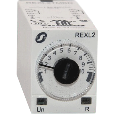 施耐德 REXL2TMBD 时间继电器DC24V 0.1s-100h 8脚 2开2闭