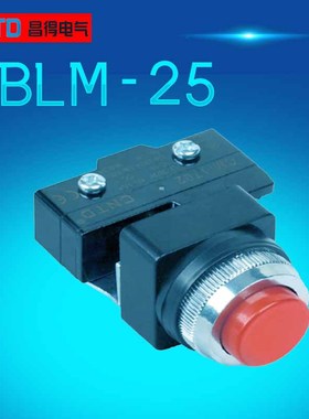 CNTD 昌得凸头按钮CBLM-25/30（附微动CM-1702）250V 15A