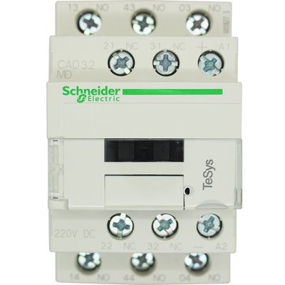 施耐德 CAD32MDC 直流控制继电器DC220V CAD-32MDC三开两闭3NO2NC