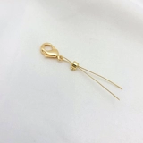 Браслет ручной работы, ожерелье, стальная проволка, 18 карат, фиксаторы в комплекте, «сделай сам»