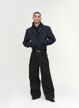 NFAI 黑/蓝  艾克夹克 力量廓形/精选版型/进口面料