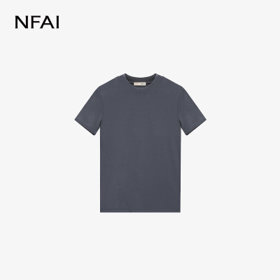 NFAI 26SS 砂洗紧身短袖 丝绒触感/舒适弹力/修饰身形