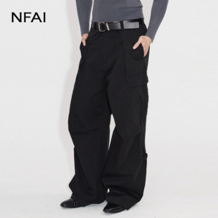 沙M51工装 绿 水洗长裤 进口面料 宽松廓形 NFAI 堆积不踩 黑