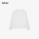 型 NFAI 基础好物 100支美国匹马棉 精调版 26SS 缎感正肩长袖
