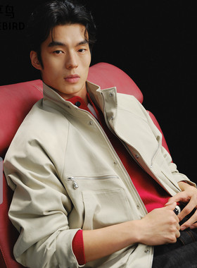 【商场同款】太平鸟男装 2026年春季新款立领夹克外套男B2BCG1160