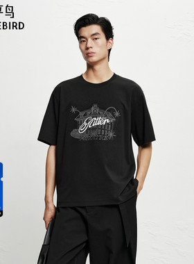 【商场同款】太平鸟Daria Song 联名合作系列男装T恤 B1CNF4208