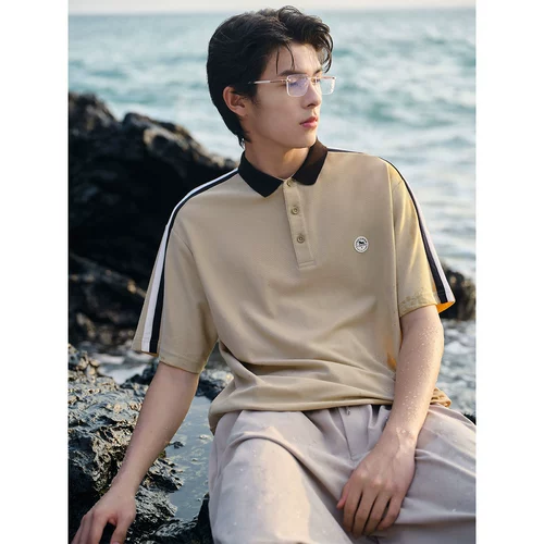 [Прохладная ткань] Taiping Bird's Men's Cool Polo модная плазма Popult Sinty Men's Lids T -For