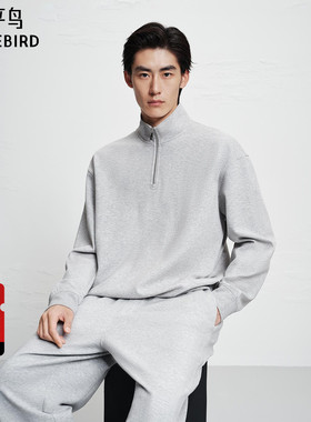 【商场同款】太平鸟男装 2025年冬季新款半高领拉链卫衣B1CRF440J