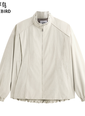 【商场同款】太平鸟男装夹克26春季新款宽松立领外套 B2BCG111P