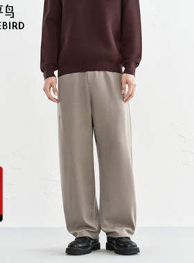 【商场同款】太平鸟男装 冬季新款潮流卡其锥形休闲裤B1GBF4473