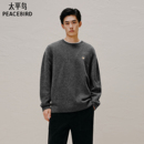 休闲毛衫 男秋季 慵懒国潮百搭毛衣 休闲毛衣宽松针织衫 太平鸟男装