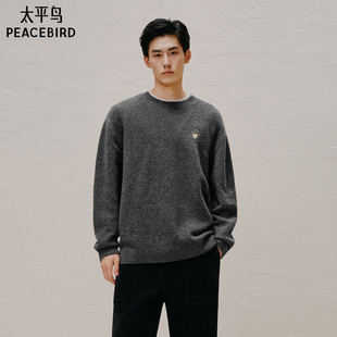 休闲毛衫 男秋季 慵懒国潮百搭毛衣 休闲毛衣宽松针织衫 太平鸟男装