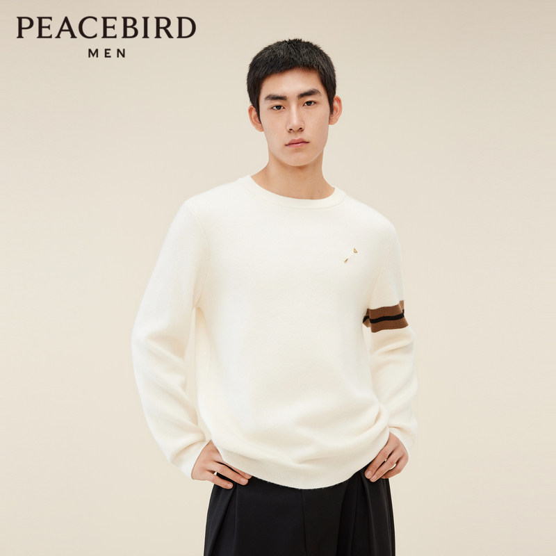 【商场同款】太平鸟男装羊绒毛套衫新款时尚羊毛针织衫B1EBD412