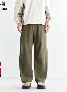 【商场同款】太平鸟男装休闲裤25冬季新款灯芯绒长裤 B2GBF4290